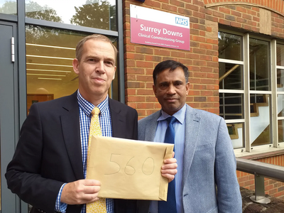 Raj and Paul with Molebridge petition