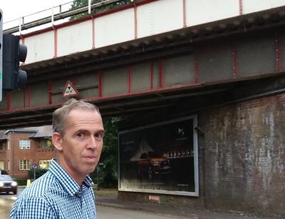 Paul K at Fectham railway bridge