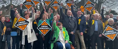 Ed Davey crowd