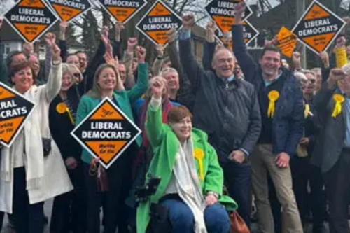 Ed Davey crowd