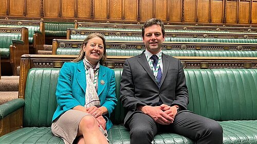 Helen and Chris in House of Commons