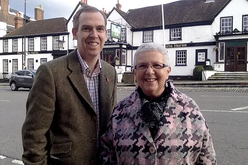 Paul Kennedy with Margaret Cooksey